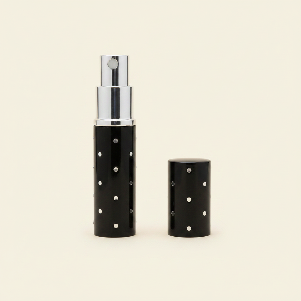 Black Studded Atomizer - Warm Cream Background
