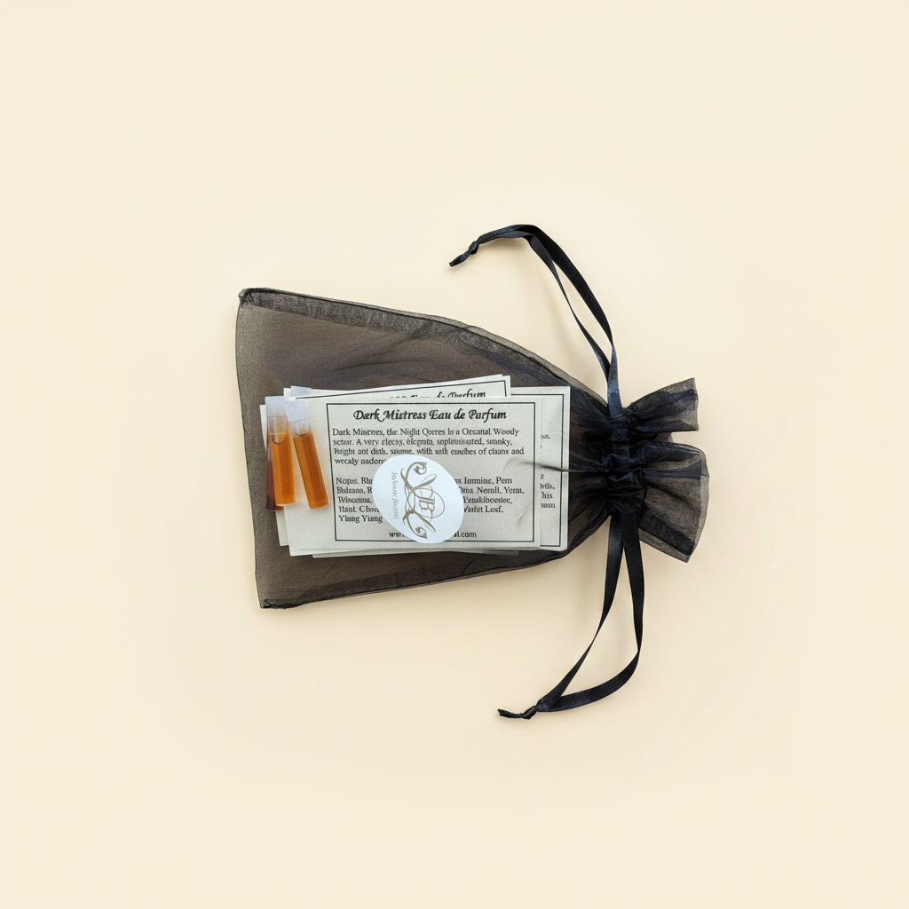 Dark Mistress Organza Bag - Warm Cream Background