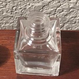 Empty Glass Perfume Bottle: Gold Metal Caps, 6 ml DIY Fragrance Cubes