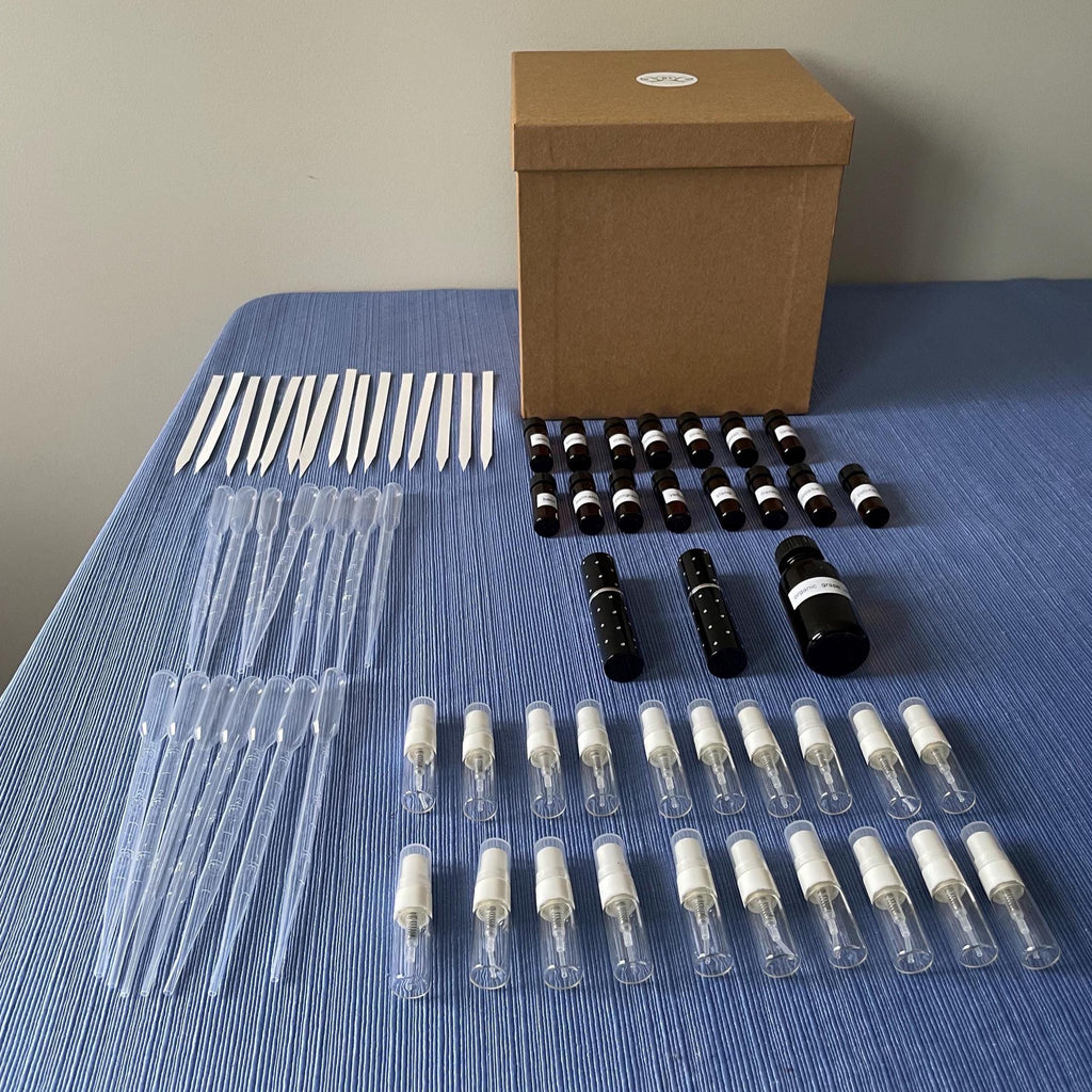 DIY Perfume Making Kit: Custom Scent Creation, Natural Essential oil, Atomizers with Grape Alcohol