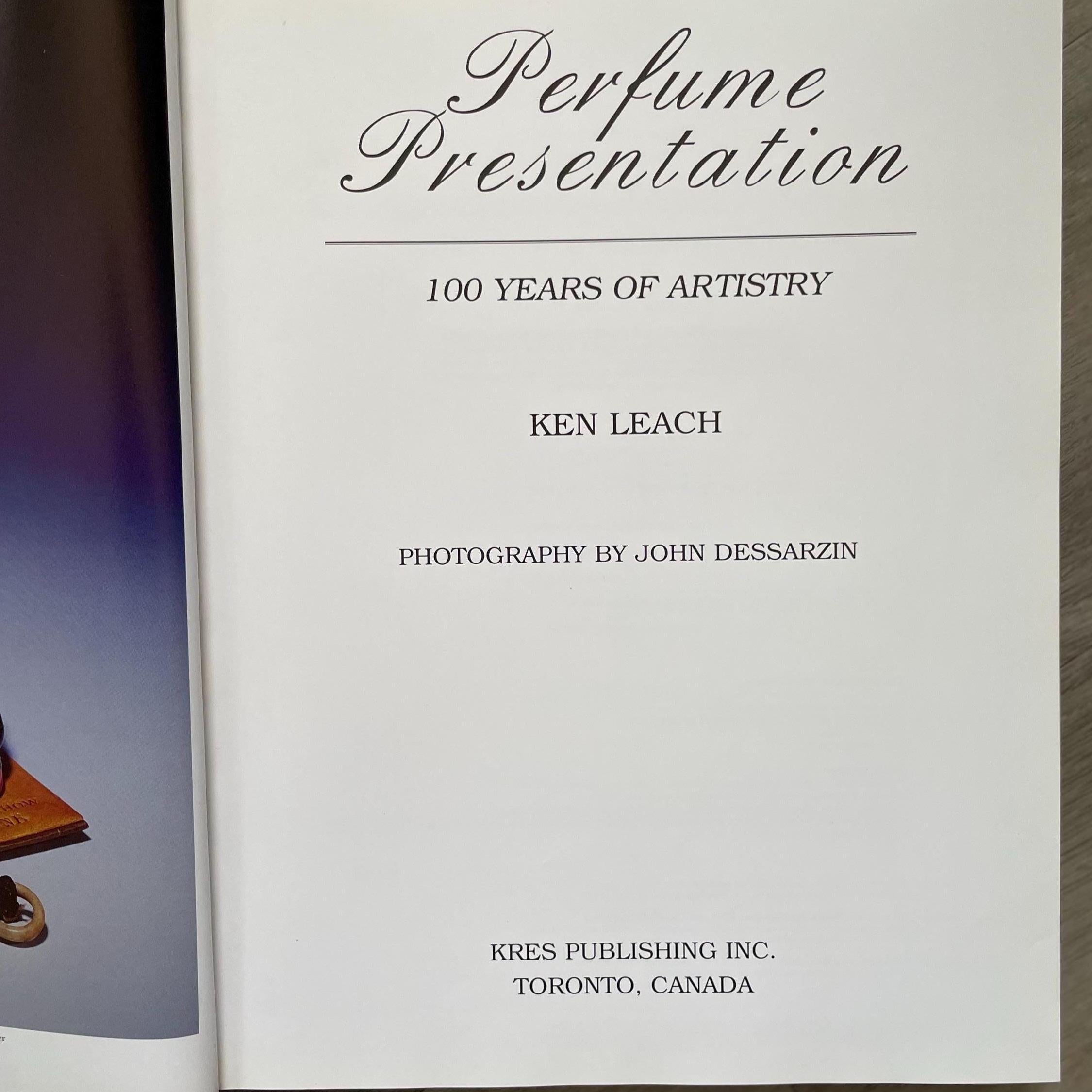 Perfume Presentation: A Pictorial Guide For The Perfume Bottle Collector by Ken Leach 1997 Hardcover Book