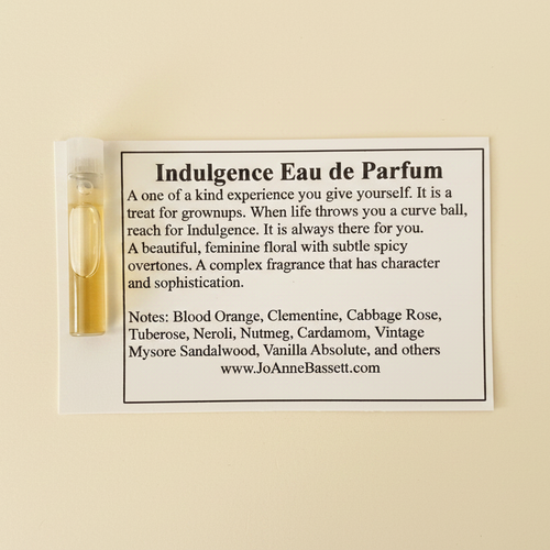 Indulgence Sample on Warm Cream Background