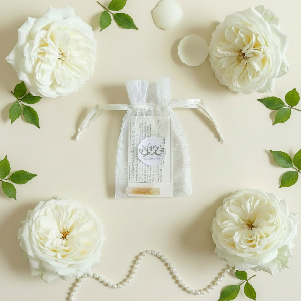 Luxury Bridal Wedding Favor Lifestyle Shot - Light Greens