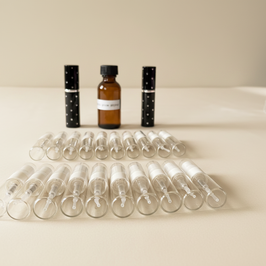 Roller Bottles & Atomizers - Warm Cream