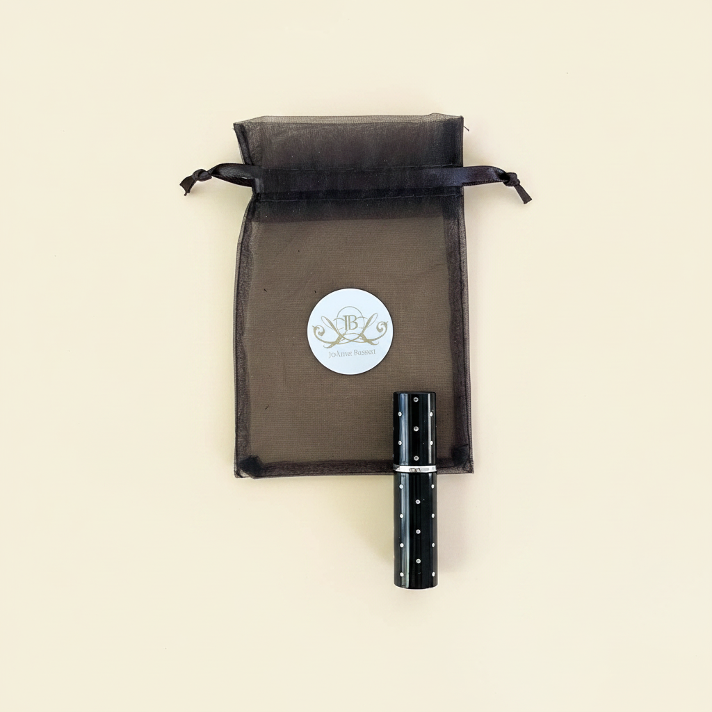 Studded Atomizer with Organza Bag - Warm Cream